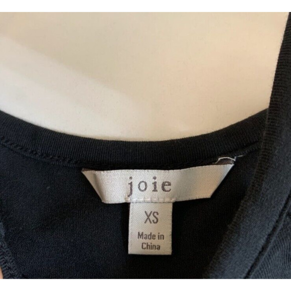 Joie Dress Womens XS Extra Small Black Sleeveless Stretch Bodycon Halter Midi - Picture 7 of 10